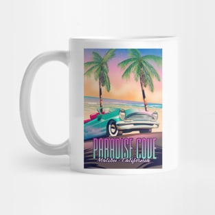 Paradise Cove,Malibu,California vintage travel poster. Mug